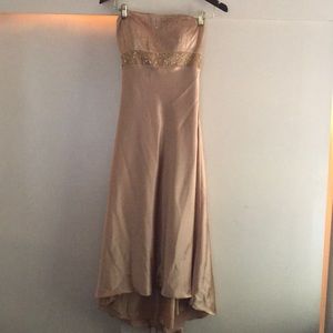 Cache Gold prom dress